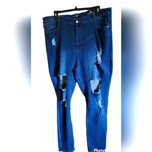NWTPlus Size Fashion Nova Ripped Jeans